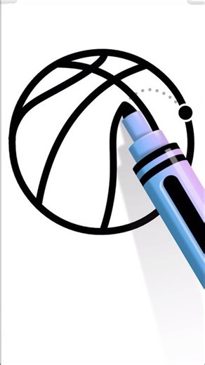 Easy Ball Drawing ✨ Step by Step | Satisfying Drawing for Kids