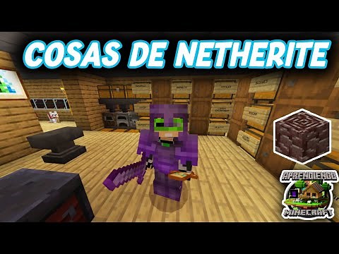 CONVERTIR DIAMANTE A NETHERITE - INFRAMUNDITA - APRENDIENDO MINECRAFT #45