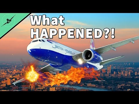 Plane catches FIRE over London | BA 762