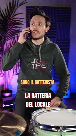 LA BATTERIA DEL LOCALE - forse è meglio portare la propria? 😅🥁 #batterista #batteria #musicista