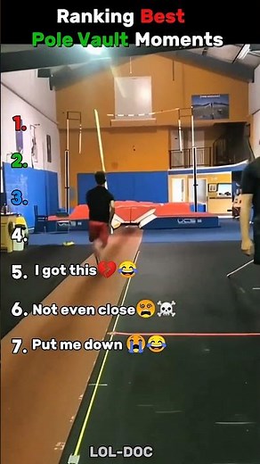 Ranking the Most INSANE Pole Vault Fails Ever! 😭😂#ranking #sportsfails #funnyfails #sportsfails