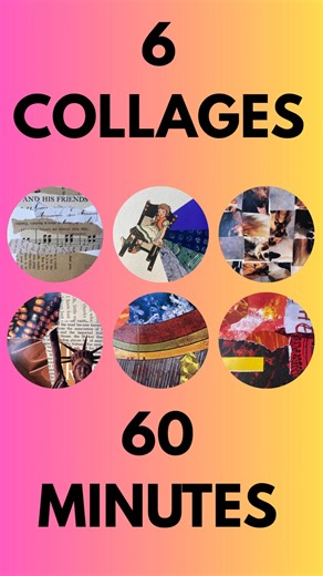 Watch the replay of our free 6 COLLAGES IN 60 MINUTES workshop for a limited time. Grab your scissors & gluestick and head over to YouTube! https://youtu.be/ZVXq4WUSROw | Collage-Lab