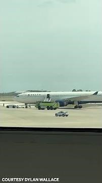 Video from MCO passenger shows Delta jet engine catching fire