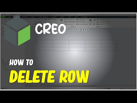 Creo How To Delete Row From Table