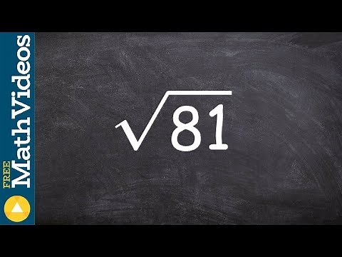 How to use prime factorization to take the square root of a number, sqrt(81)