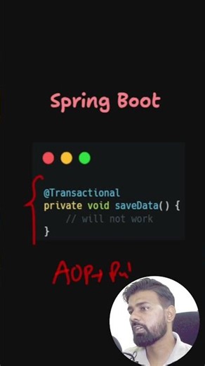 @Transactional in spring boot #shorts