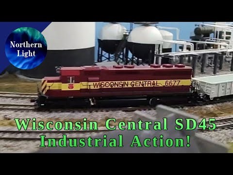 HO Scale Kato Wisconsin Central SD45 Industrial Action!