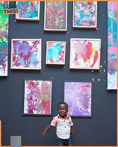 This pint-sized Picasso first picked up a brush at just six months old 😲🖌 | Love This