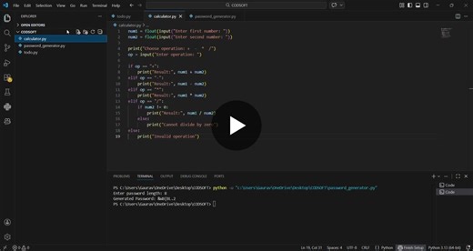 #codsoft #internship #python #programming #learningjourney | GAURAV MANDAVE