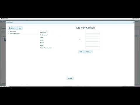 How to Add Clinicians to Clinician Drop-Down List in ASEBA-Web