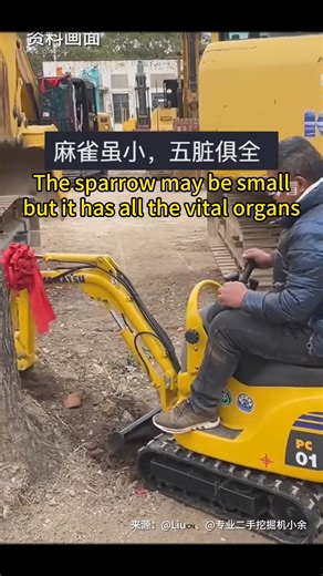 274K views · 130 reactions | Mighty Mini Excavator: Discover a small excavator that looks like a toy but packs a punch in construction work. Don't befooled by its size; it's a serious machine! 朗️ : Xihua #MiniExcavator #ConstructionMachinery #ToyOrTool #PowerInSmallPackages #Mini #Machinery | Fantastic China | Facebook