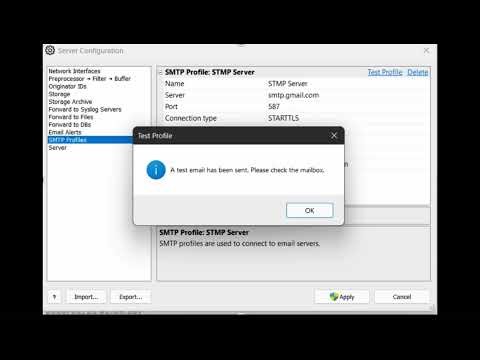 SYSLOG WATCHER MANAGER - MANAGING EMAIL ALERTS #BAXZ3353-2025