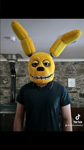 SpringBonnie springlock animatronic head complete!! #fnaf #robot #fivenightsatfreddys #springbonnie