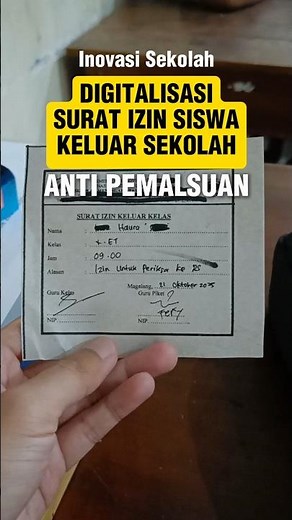 membuat aplikasi surat ijin keluar sekolah yang simpel dan langsung bisa print