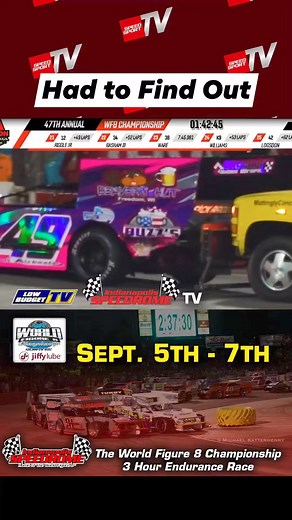 225K views · 1K reactions | We are LIVE with Day 2 coverage of the 48th Annual World Figure 8 Championship presented by Jiffy Lube of Indiana on Speedrome.TV and SpeedSport.TV! #SPEEDSPORT #SPEEDSPORTTV #Figure8 #Racing #motorsports #autoracing #indy #speedrome I Speedrome.TV I Indianapolis Speedrome I Low Budget TV I SPEED SPORT | SPEED SPORT 2 | Facebook