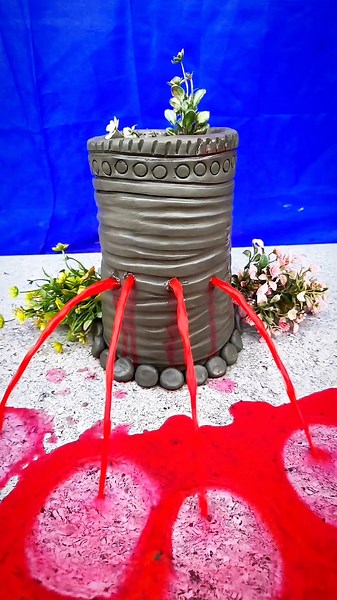 amazing clay arts#mitti miniature clay water house#viralvideo #mittikekhilaunekaisebanatehai shorts