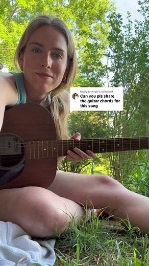 Replying to @Angie Sorry this has taken me a minute y’all!!!! We’ve had a lot going on over at the farm. Hopefully this helps everyone, I CANNOT WAIT…. To see people playing this and singing so plz don’t forget to tag us!! #newmusic #songwritersoftiktok #agt #daughterofaking #daughteroftheking #guitartutorial #taylorsversion #agtauditions #viralvideo