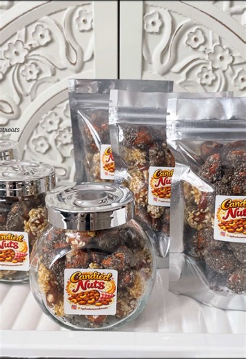 Candied nuts with sesame & chia seeds Crunchy ,Sweet & Addictive #fyp #for #foruyou #forupage #almond