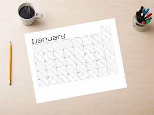 2026 Monthly Printable Calendar Pages - Etsy Canada