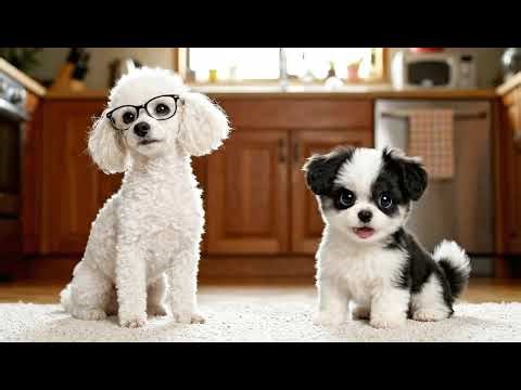 Poki the puppy learns to cook with Keno — A fun adventure in the kitchen | Kungau Dog