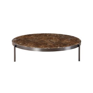 [Hot Item] Modern Home Furniture Living Room Metal Leg Marble Top Center Coffee Table Luxury Sectional Round Tea Table