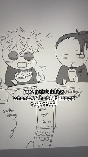 Gojo's Fatass & the Big Three's Food Order - JJK Fanart