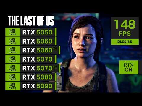The Last of Us Part 1 | RTX 5050, 5060, 5060 Ti, 5070, 5070 Ti, 5080, 5090