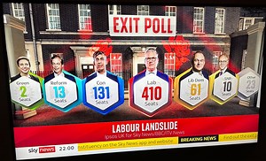 UK exit poll suggests Labour landslide