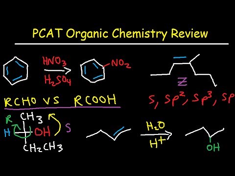 PCAT Organic Chemistry Review Study Guide