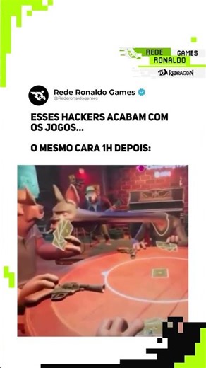 Quem brinca demais, vir brinquedo... #games #gamer #meme #viral #rederonaldo