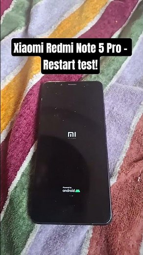 Xiaomi Redmi Note 5 Pro - Restart test!