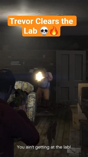 Trevor Clears the Lab in Brutal Shootout 🔥 | GTA 5 Shorts #shorts
