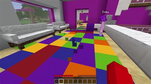 Minecraft Challenge: Everything I Touch Turns Rainbow
