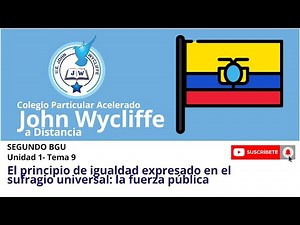 El principio de igualdad expresado en el sufragio universal: la fuerza pública