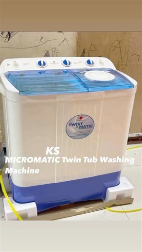MICROMATIC Twin Tub Washing Machine MWM-700 - 6.5 kg Capacity - Powerful wash motor - Dual wash action - Plastic body - Rust-free, dent-free and durable case - With Wash Cover (MWM-700) -High Quality💯 6.5kgvPRICE: 4850 | KIAN online STORE