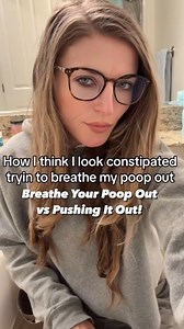 Do you suffer from chronic constipation?🙋‍♀️ All jokes aside, constipation is one of the most difficult issues to treat because people don’t know they are constipated or aren’t referred to pelvic floor physical therapy for education and exercises on how to poop!💩⬇️ One of the most common mistakes I see with patients is difficulty breathing into the pelvic floor especially on the toilet!🚽💩 You want to try to INHALE your POOP out‼️ Avoid pushing your poop out and straining to prevent injury an