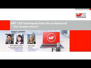 Würth Elektronik Webinar: SMT LED techniques from the professional - 'the reverse mount'