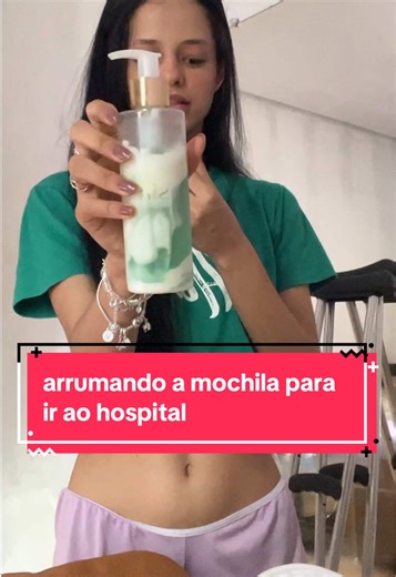 arrumando a mochila pra levar pro hospital (video 22/02/26)