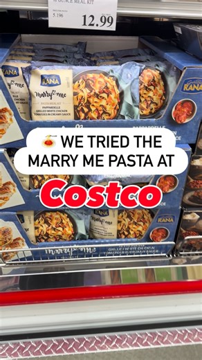 Discovering Costco | Costco Finds & Deals on Instagram: "Are you a fan of the marry me meal trend? We never had it, so when the marry me pasta meal kit arrived at Costco, we picked it up to see what all the fuss was about. 🛒 🤷‍♀️ #costco #costcofinds #pasta #marryme #mealkit"
