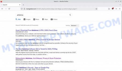 Remove Nextgeeker.com Redirect: Chrome, Edge, Firefox - MyAntiSpyware