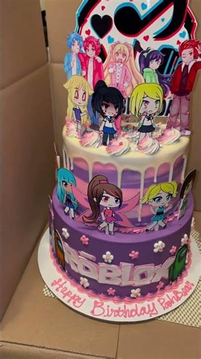 A Delicious and Delightful Roblox Themed Birthday Cake#RobloxCake #BirthdayCake