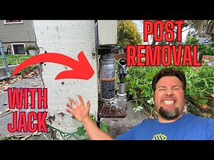 How to Remove a Fence Post Surrounded by Concrete
