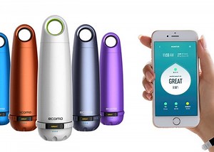 Ecomo Water Bottle Tests And Filters Your Water (video)
