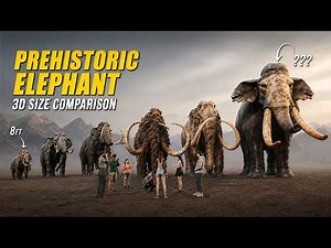 Prehistoric Elephant Size Comparison 3D | Largest Elephants Ever