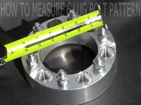 How to measure a 6 lug bolt pattern