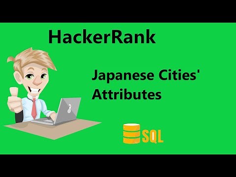 #5 Hackerrank Japanese Cities' Attributes Solution - SQL | Hackerrank SQL