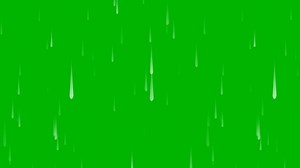 Rain, Drops, Green Screen. Free Stock Video