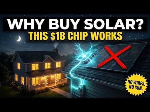 This $18 Chip Kills Solar Panels — Pulls FREE Power From Attic Heat Alone!!"