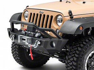 Barricade Jeep Wrangler Extreme HD Front Bumper with 9,500 lb. Winch J107828 (07-18 Jeep Wrangler JK) - Free Shipping