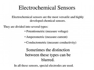Electrochemical Sensors - SlideServe